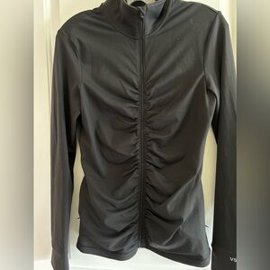 Victoria Secret —VSX athleisure wear black jacket with ruched front size S